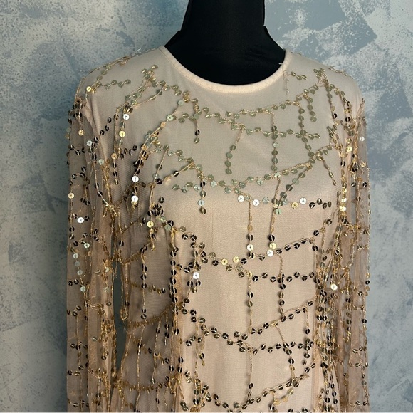 Pretty Little Thing Pink Long Sleeve Midi size 14 (L) - Picture 2 of 6